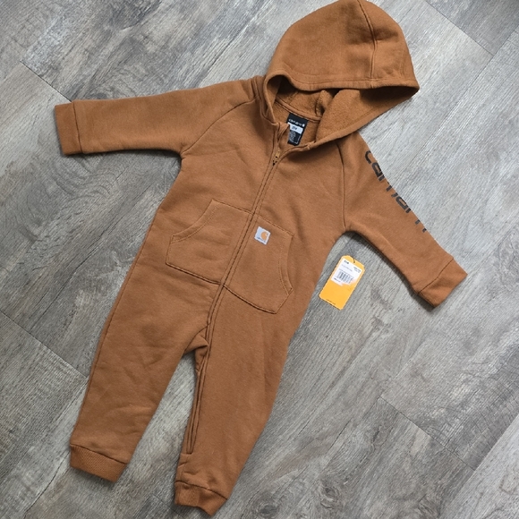 Carhartt Other - Carhartt Kids Tan Hooded Footie